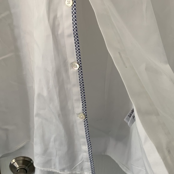 Ted Baker Button Down Collared Long Sleeve dressy Shirt size 7‎ classic career - Picture 6 of 12